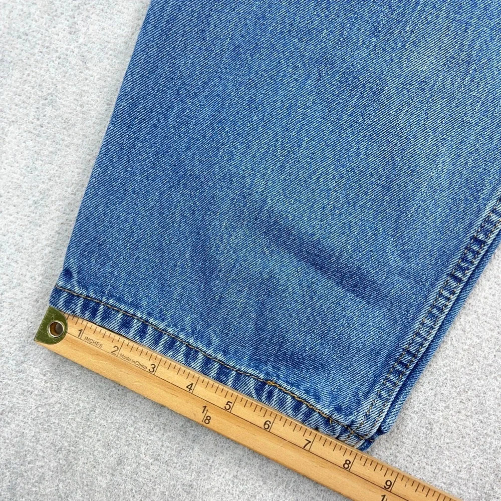 Vintage Y2K Levis 550 Jeans Men 38x29 Relaxed Fit Straight Leg Med Wash Adult